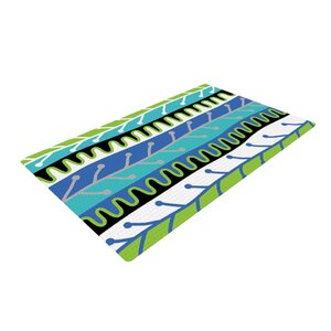 Jacqueline Milton Salsa Green/Blue Area Rug