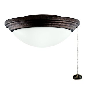 Wet 1-Light Bowl Ceiling Fan Light Kit