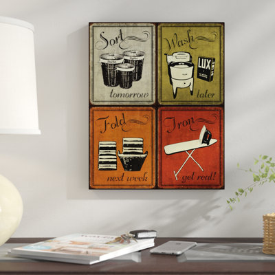 Red Barrel Studio Trendy And Extremely Por Humorous Retro Trendy And Extremely Por Humorous Retro Laundry Room Sign Framed Graphic Art Print