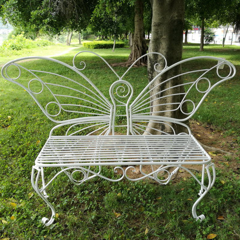 HiLine Gift Ltd. Butterfly Metal Garden Bench & Reviews Wayfair.ca