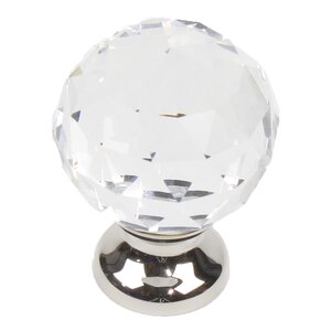 Glamour Transparent Faceted Crystal Knob