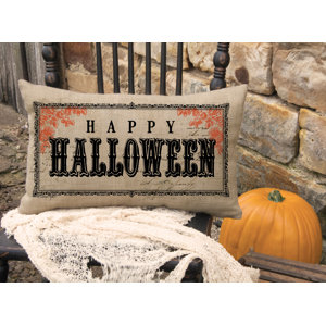 Vintage Halloween Lumbar Pillow