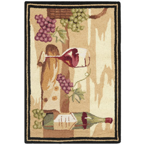 Brayton Ivory Wine Cellar Novelty Area Rug