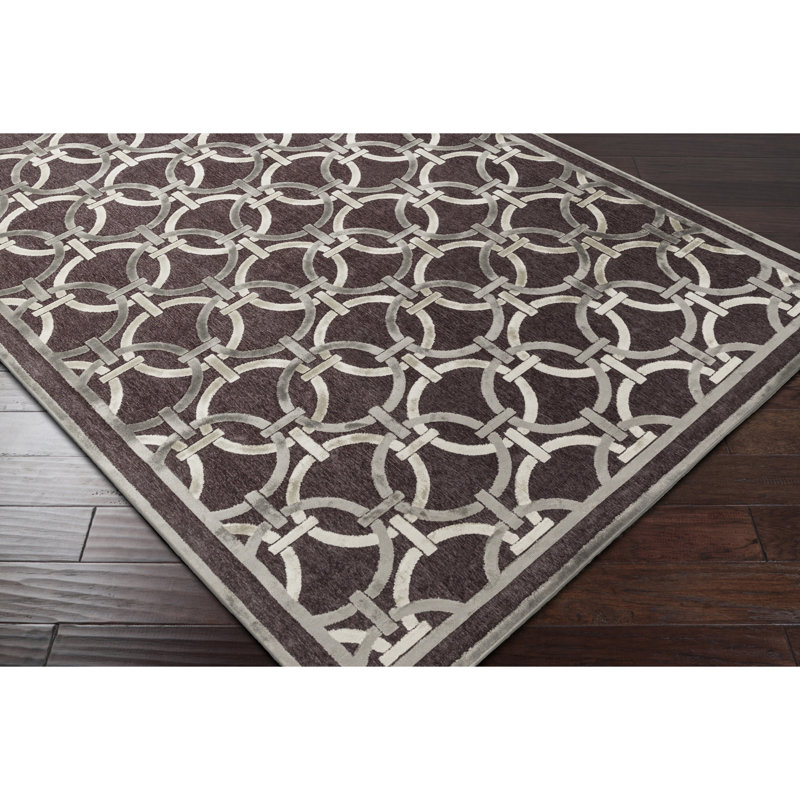 Charlton Home Ruggeweyn Brown/Gray Area Rug & Reviews Wayfair