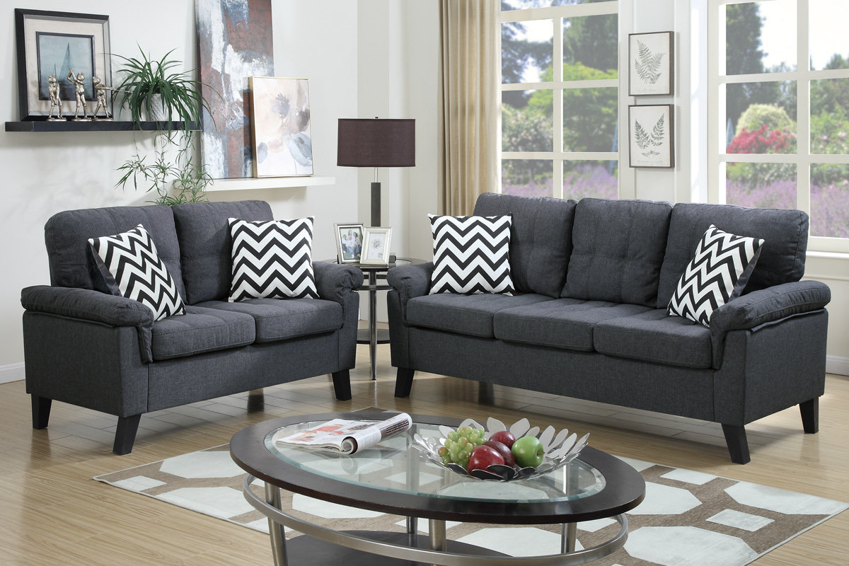 Zipcode Design Carli 2 Piece Living Room Set Reviews Wayfair