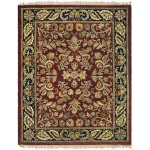 Balthrop Red/Ivory Floral Area Rug