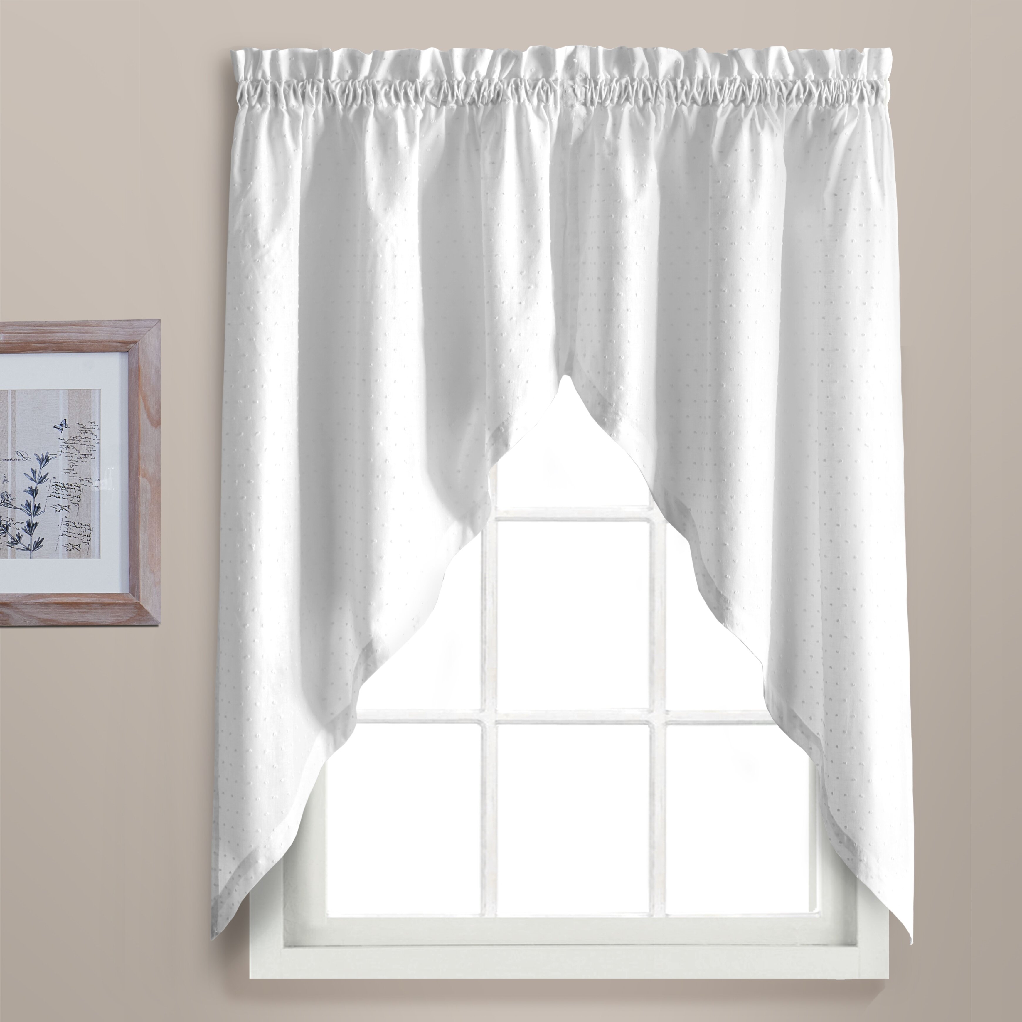 United Curtain Co Dorothy Swag Kitchen Curtain Reviews Wayfairca