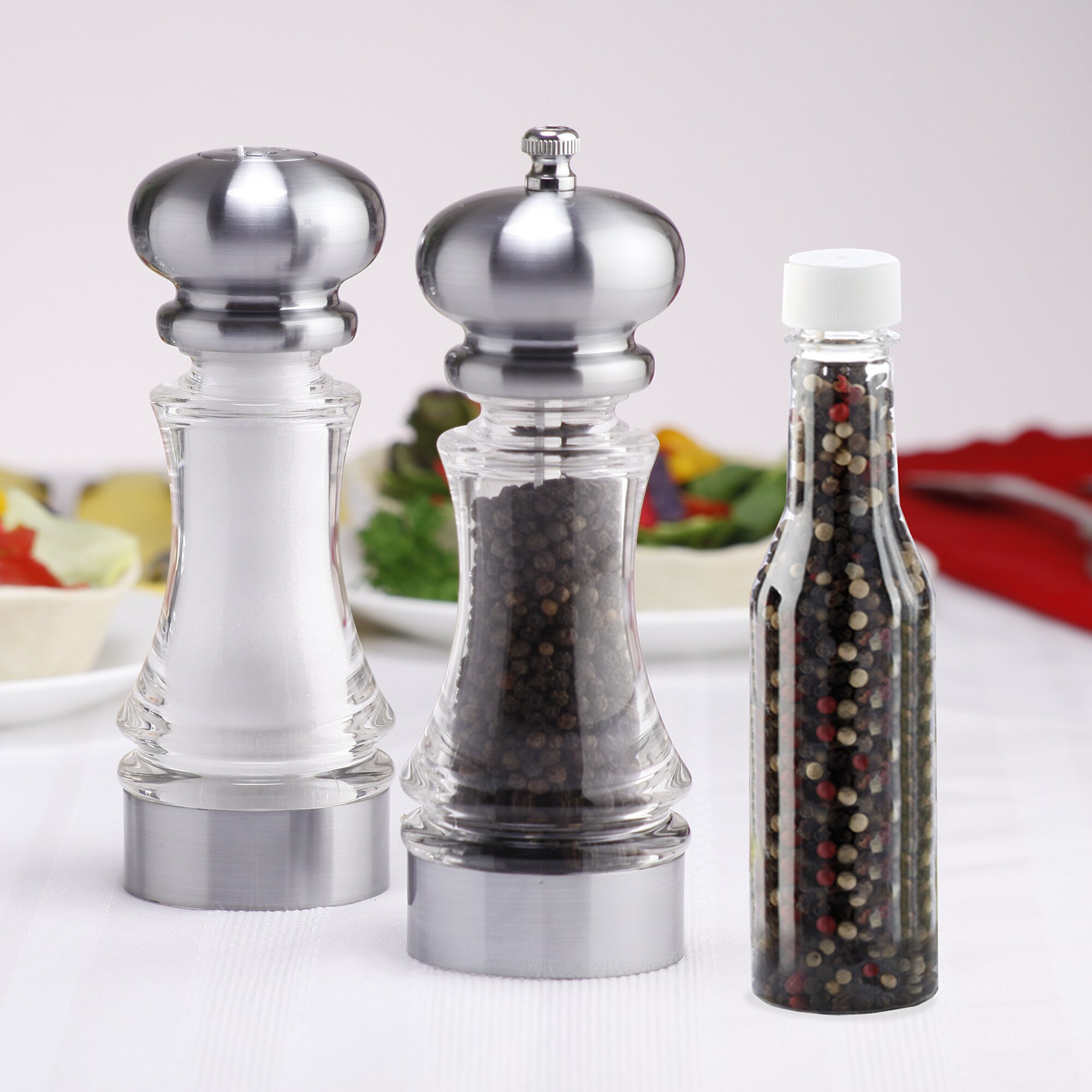 pepper mill salt shaker set