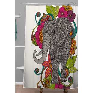 Nursery Elephant Curtains Wayfair The Elephant Shower Curtain