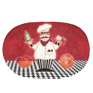 Red Chef Buono Appetito Area Rug