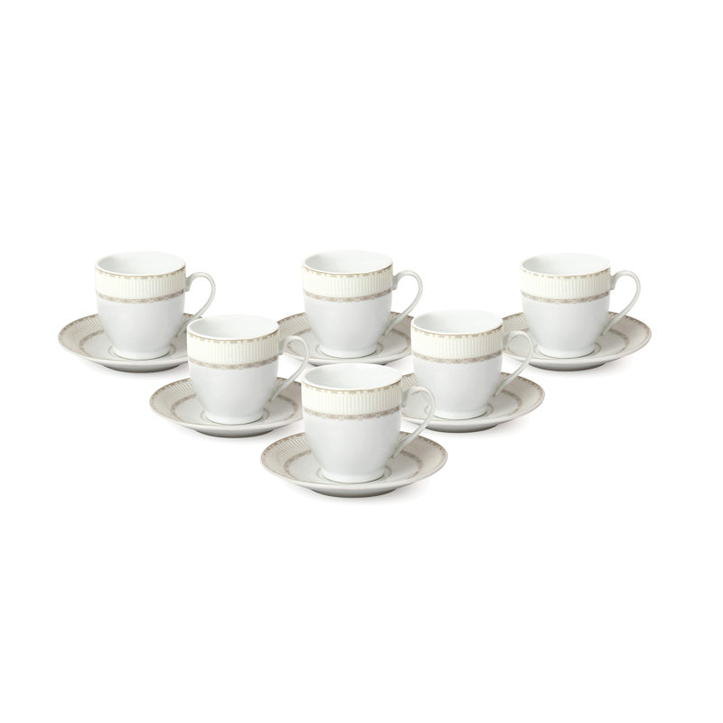Lorren Home Trends Espresso Cup And Saucer Set Reviews Wayfair Espresso Cup And Saucer Set