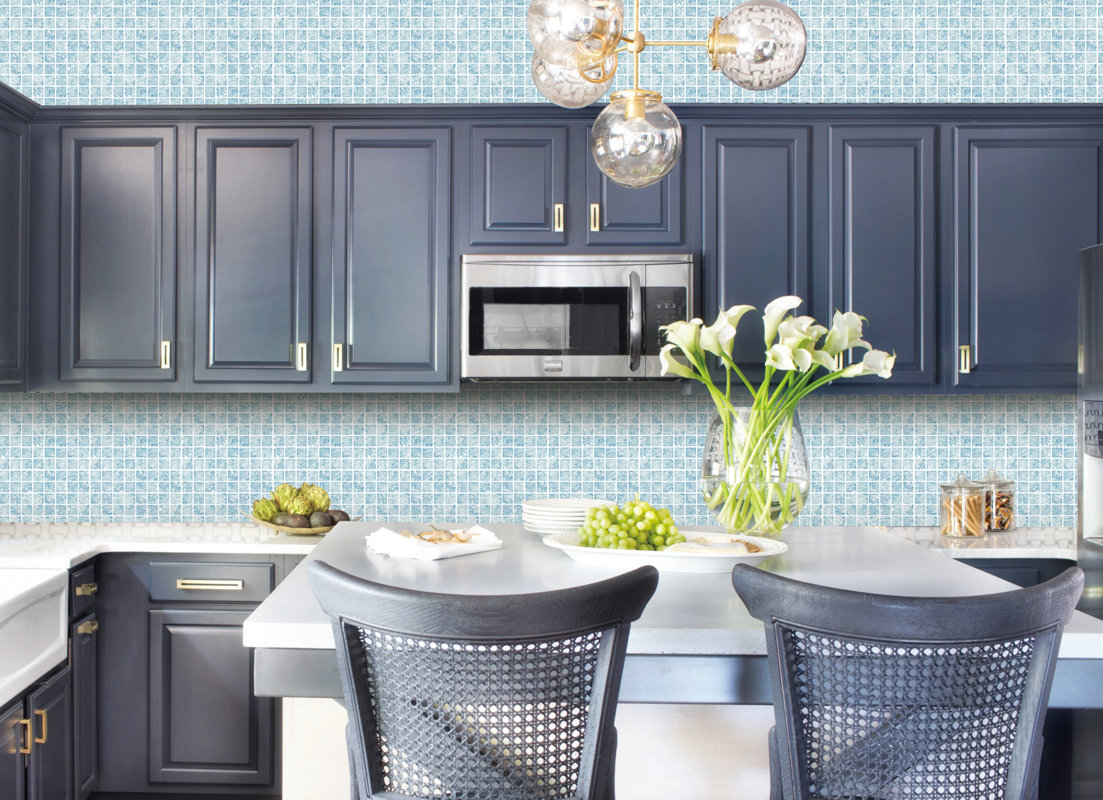Vetro Gl Tile Techieblogie Info Tictactiles 10 X L Stick Mosaic Tile In Aqua Vetro