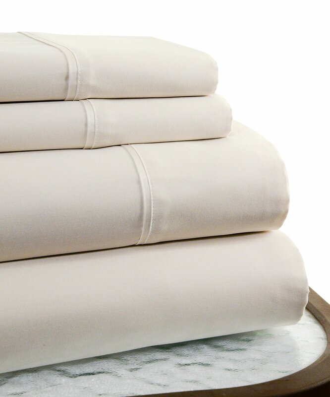 Hotel New York 600 Thread Count 4 Piece Sheet Set & Reviews | Wayfair