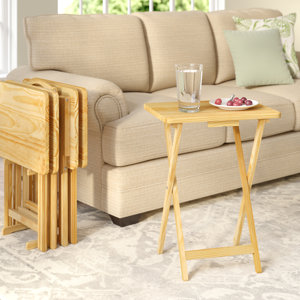 Mischa TV Tray Table with Stand (Set of 4)