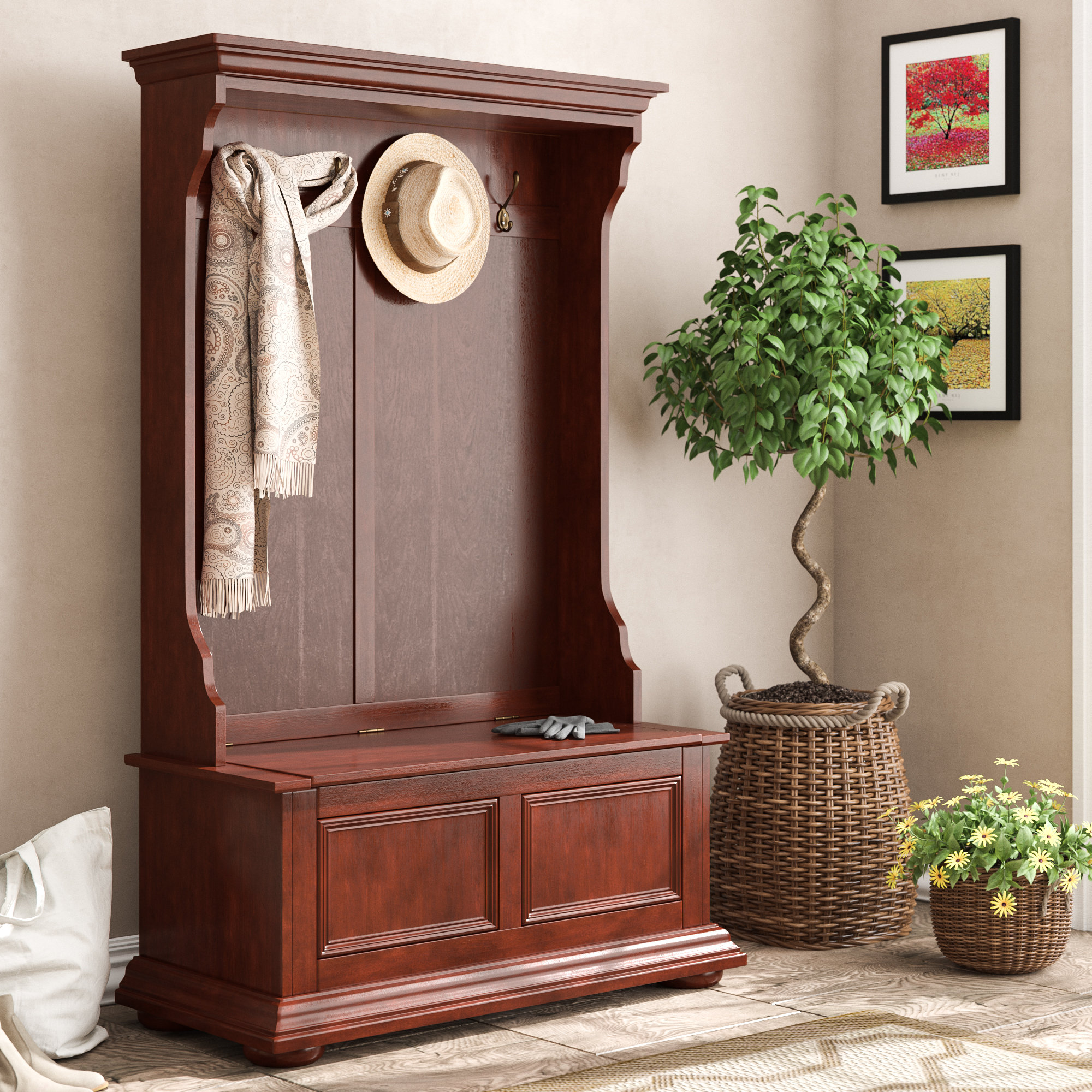 Three Posts Travis Entryway Hall Tree Reviews Wayfair Travis Entryway Hall Tree