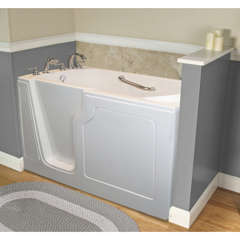 A+ WalkIn Tubs Dignity 48" x 28" Whirlpool Jetted WalkIn Bathtub