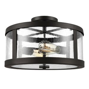 Quebisha 2-Light Semi Flush Mount