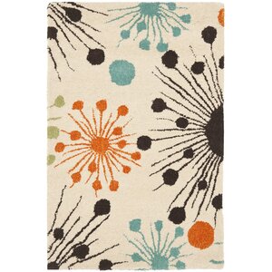 Soho Fireworks Ivory Area Rug