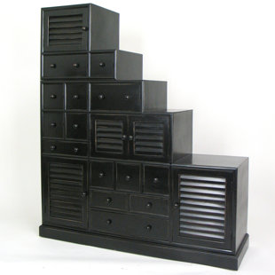 Asian Step Cabinet Wayfair Hallman 5 Step Cabinet