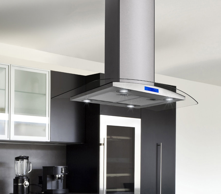 AKDY 36" 400 CFM Convertible Island Range Hood & Reviews Wayfair