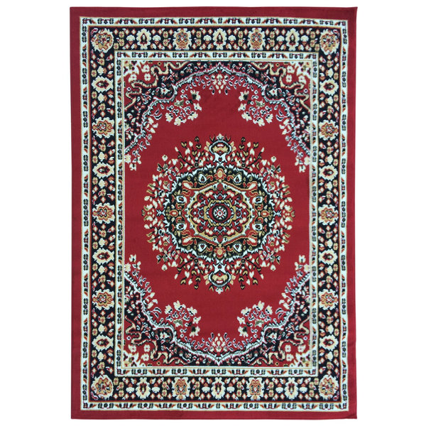 Berrnour Home Homesense Dark Red Area Rug Reviews Wayfair