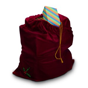 Santa Drawstring Gift Bag