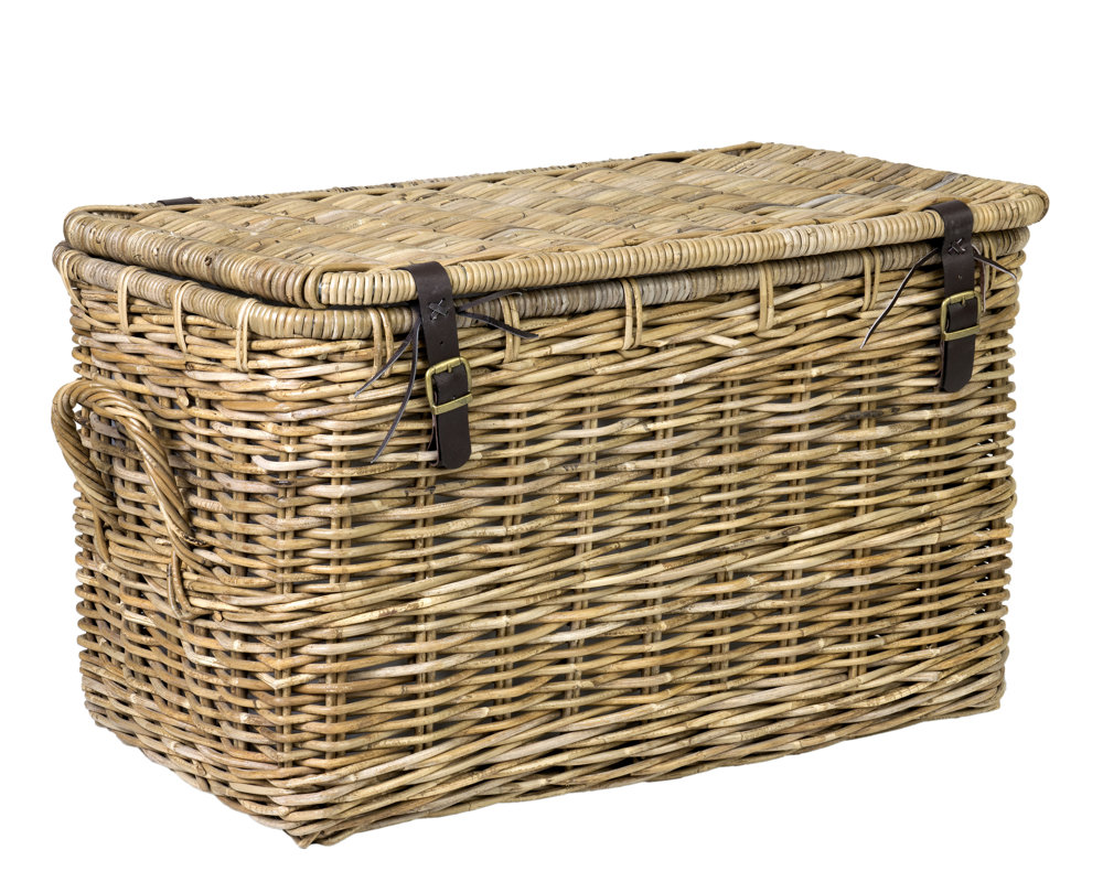 Birch Lane™ Daniels Rattan Lidded Basket & Reviews Birch Lane