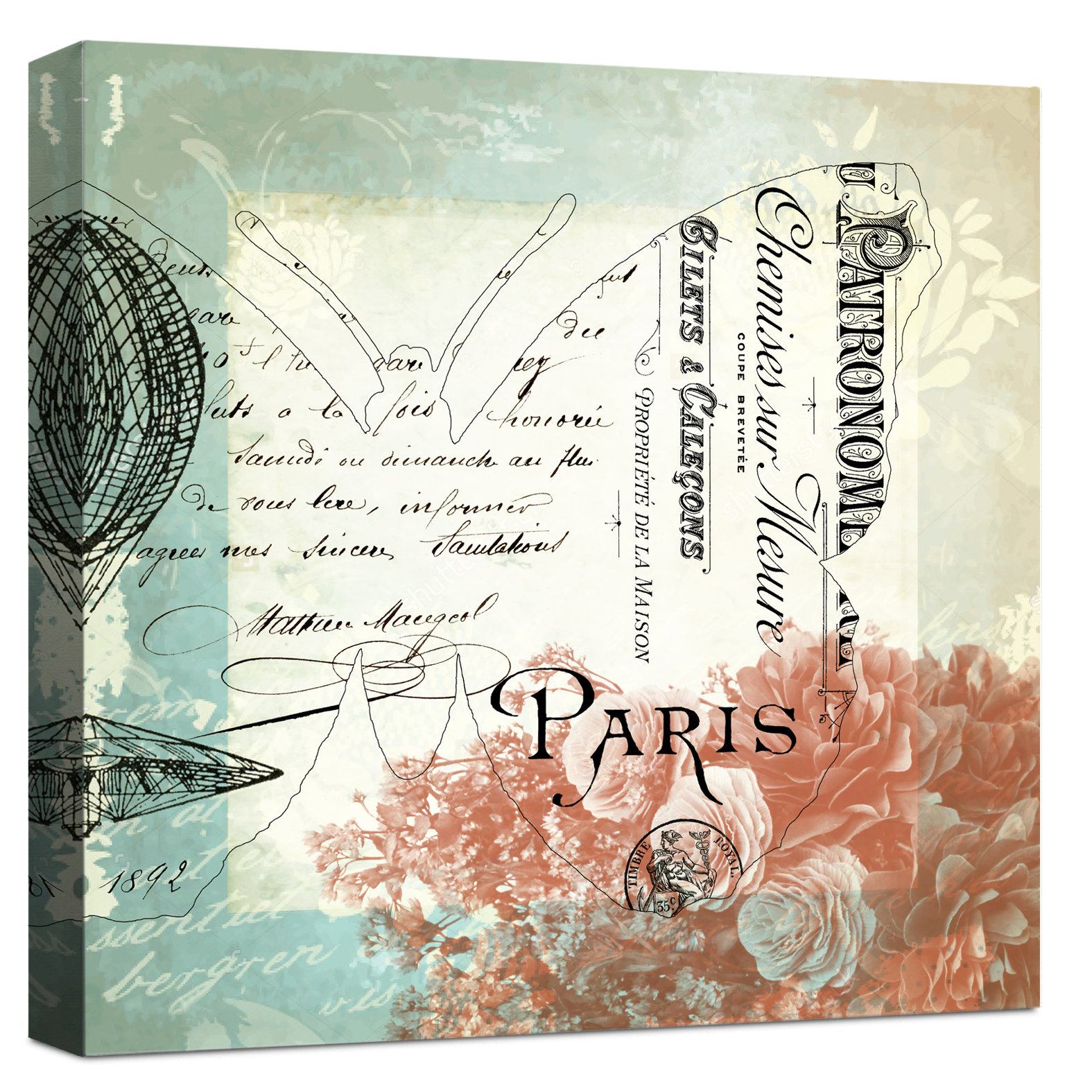 Ashton Wall Décor Llc Vintage Paris Erfly Graphic Art Print On Ashton Wall Décor Llc Vintage Paris Erfly Graphic Art Print On Canvas Wayfair