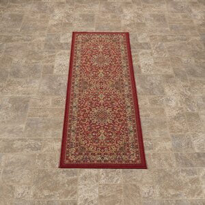 Sweet Home Medallion Red Area Rug