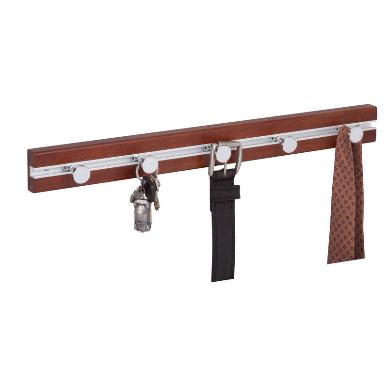 5 hook wall coat rack