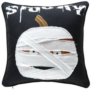 Pumpkin Mummy Throw Pillow
