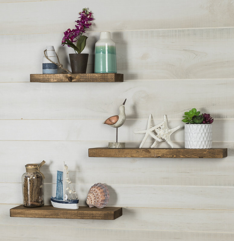 DelHutsonDesigns True 3 Piece Floating Shelf Set & Reviews Wayfair