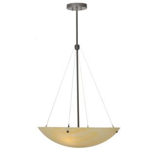 Bronze Onyx Pendant Lighting Wayfair Greenbriar Oak Cypola Honey Onyx 3 Light Bowl Pendant
