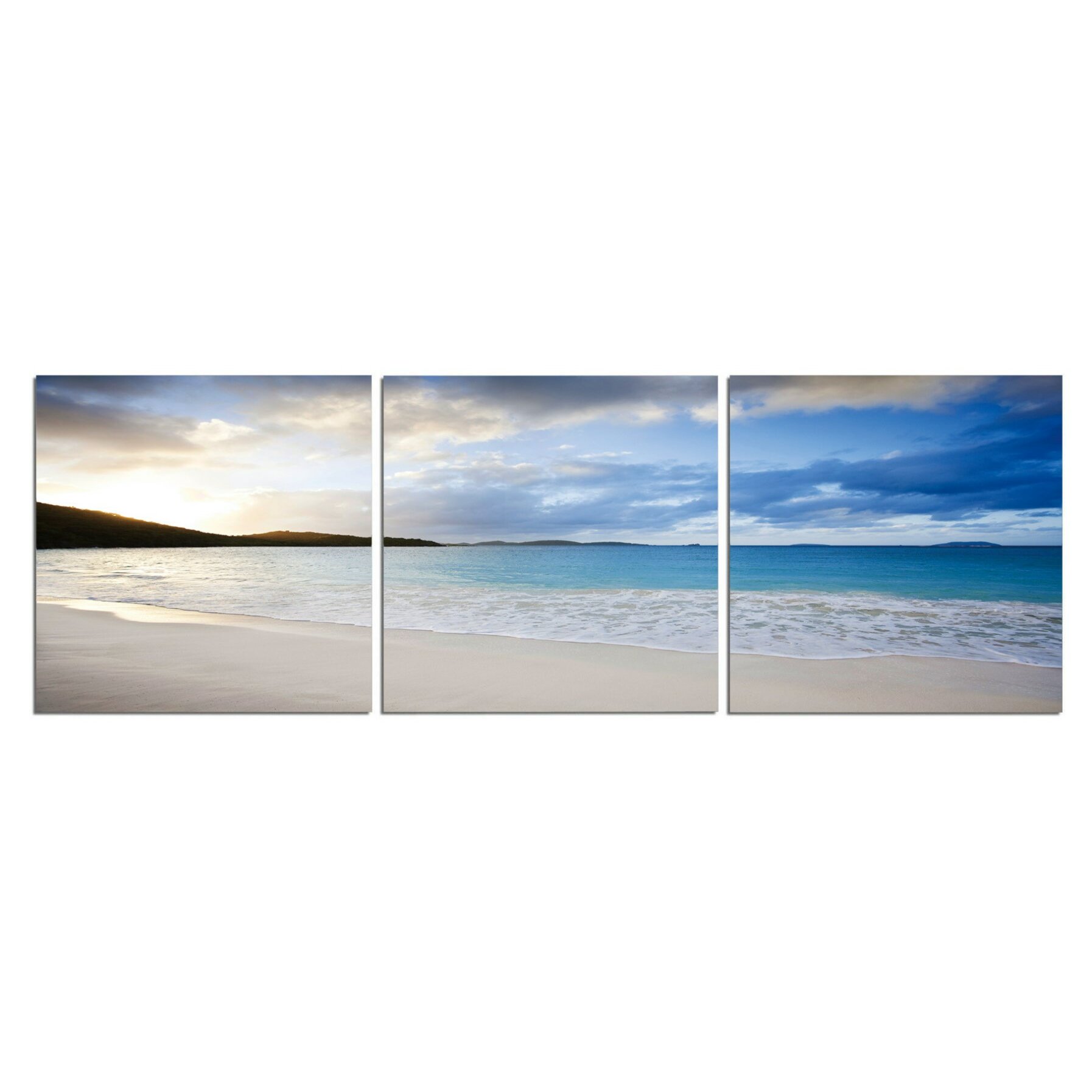 3 Panel Photo Virgin Islands 3 Piece Photographic Print Set & Reviews ...