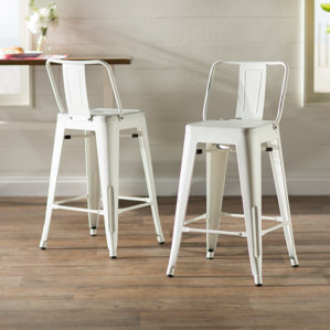 Metal White Bar Stools You Ll Love Wayfair Giada 24 Bar Stool Set