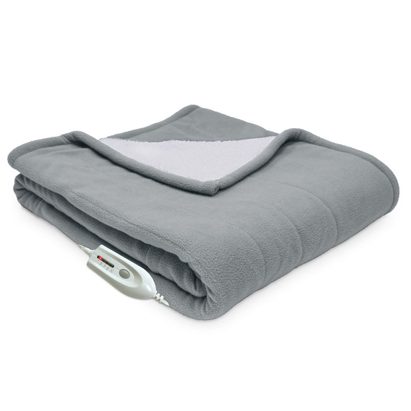 Serta Sherpa Reversible Electric Heated Throw Blanket Reviews Serta Sherpa Reversible Electric Heated Throw Blanket Reviews Wayfair