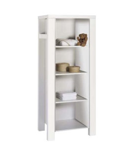 Slim White Bookcase Wayfair Co Uk Milano White Bookcase