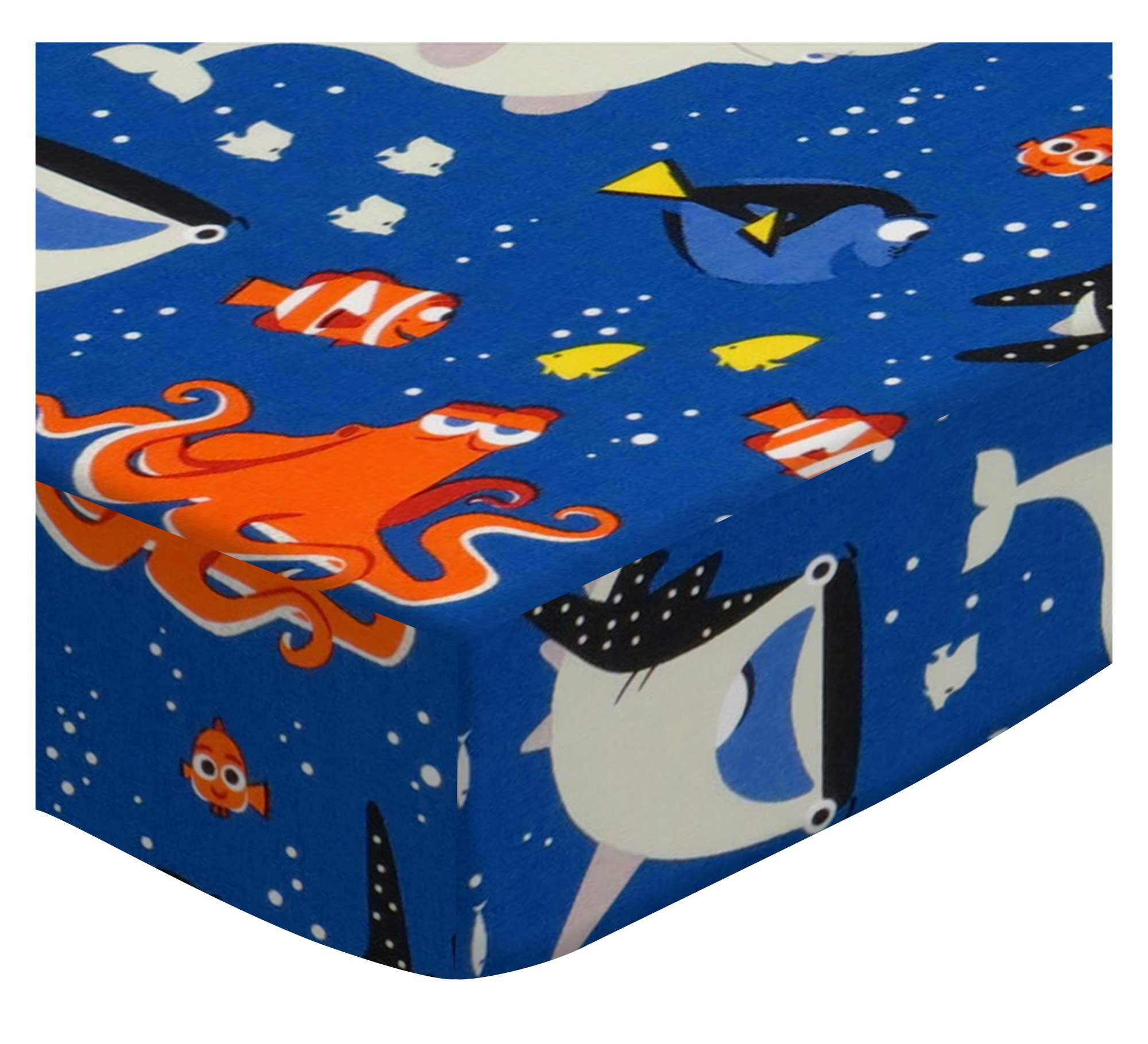 Sheetworld Finding Nemo And Dory Fitted Crib Sheet Wayfair Ca