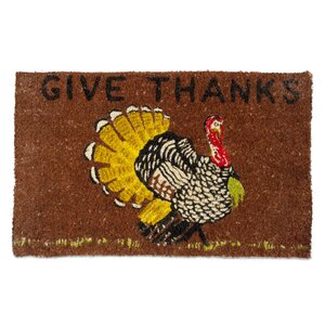 Give Thanks Turkey Coir Doormat