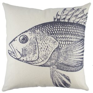 Fish Cotton Throw Pillow