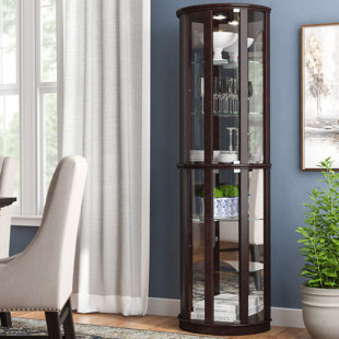 Narrow Display Cabinet Wayfair Chesapeake Narrow Lighted Curio Cabinet