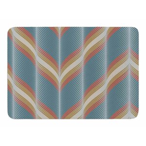 Wavy Chevron by Karina Edde Bath Mat