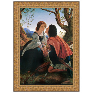 YOUNG LOVERS EMBRACE HUGUENOTS ON ST BARHOLOMEWS DAY PAINTING ART CANVAS PRINT