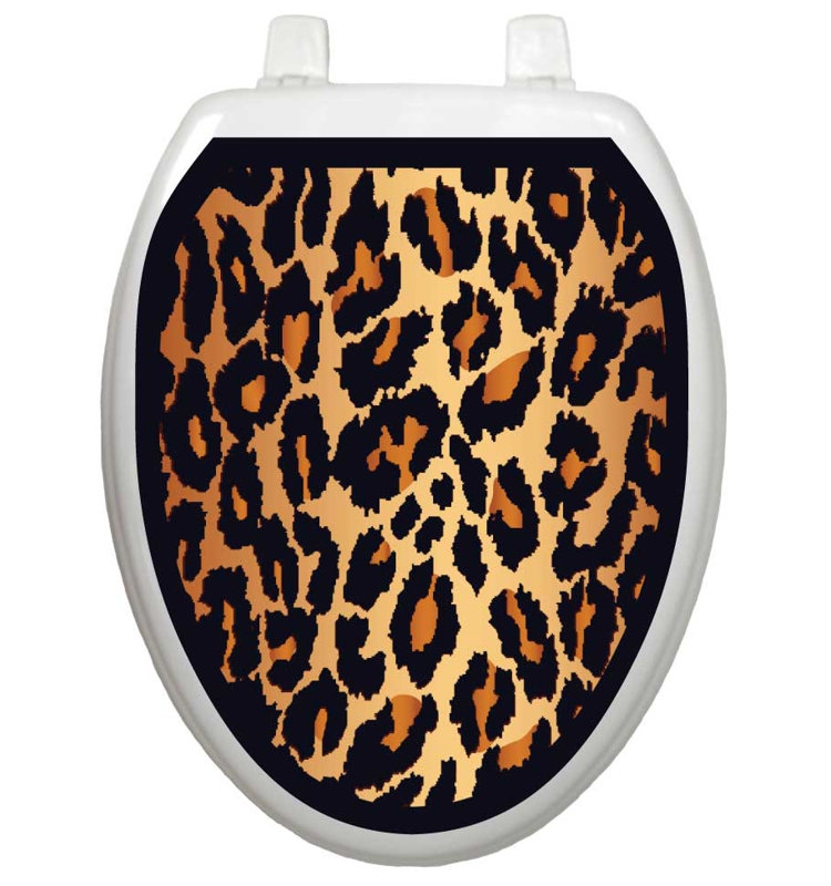 Toilet Tattoos Classic Leopard Toilet Seat Decal & Reviews Wayfair