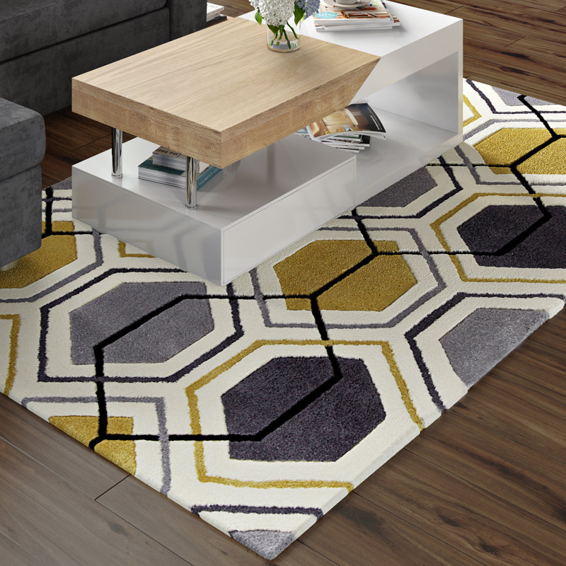 Langley Street Tamarisk Hand Tufted Grey Yellow Rug Reviews Tamarisk Hand Tufted Grey Yellow Rug