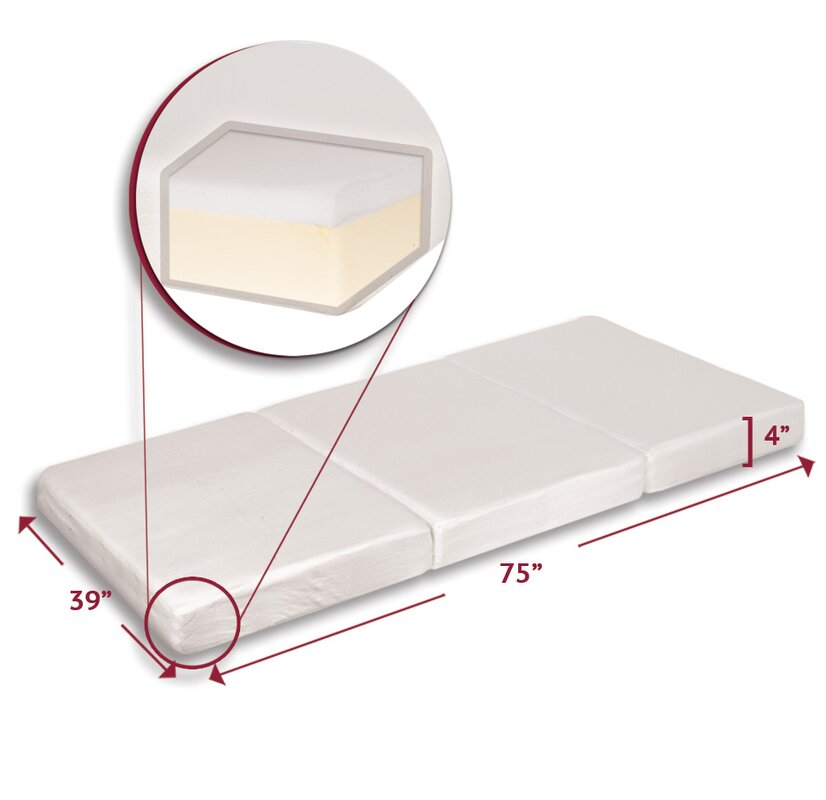 Innovex FoldNGo Adult Twin Tri-Fold Mattress & Reviews | Wayfair