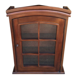 Hanging Wall Curio Cabinet Wayfair Arthers Treasure Wall Mounted Curio Cabinet
