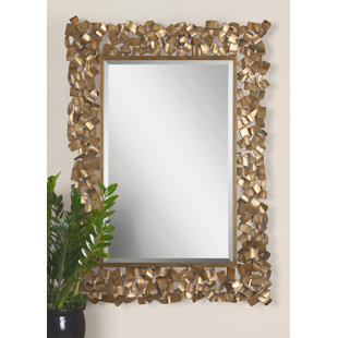 Beveled Edge Frameless Mirror Wayfair Rectangle Beveled Edge Wall Mirror