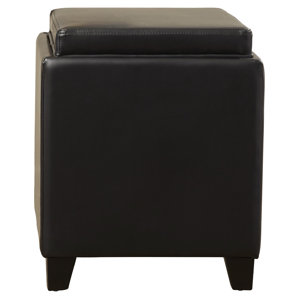 Carroll Storage Ottoman with Tray by B..
