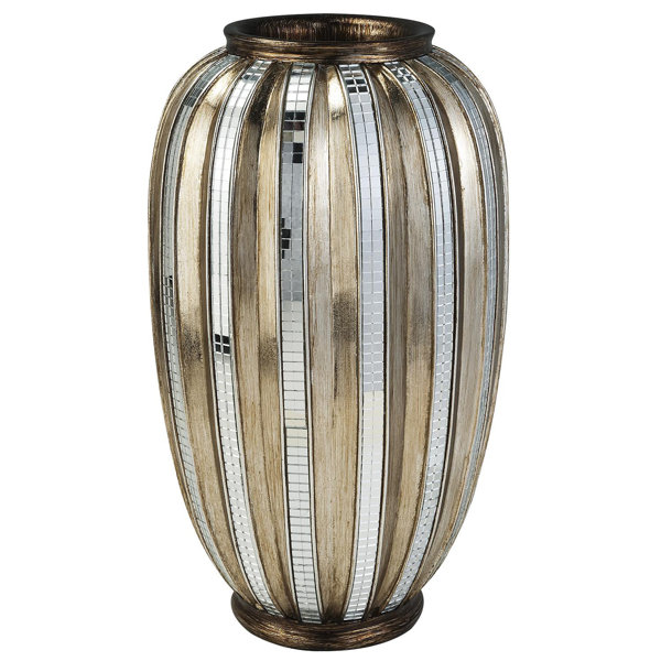 ORE Furniture Metallic Tiles Decorative Vase & Reviews Wayfair